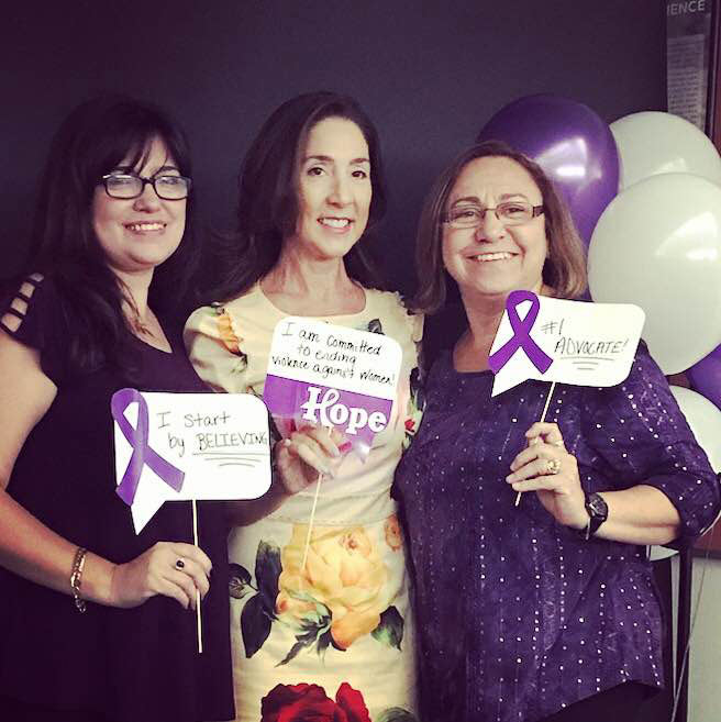  October - domestic violence awareness month. Surrounded by my friends- victim advocates in our County -engaged with The safety net program at HomeSafe.