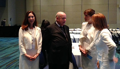 Chatting with Jose Miguel Insulza, Secretary General of the Organization of American States